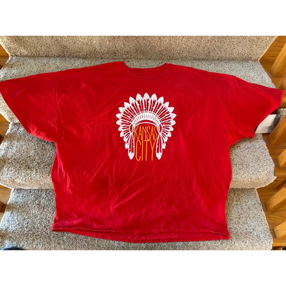 Kansas City Chiefs mens 5x red shirt